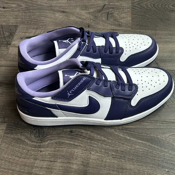 Jordan 1 Low Flyease purple shoes - Picture 3 of 8